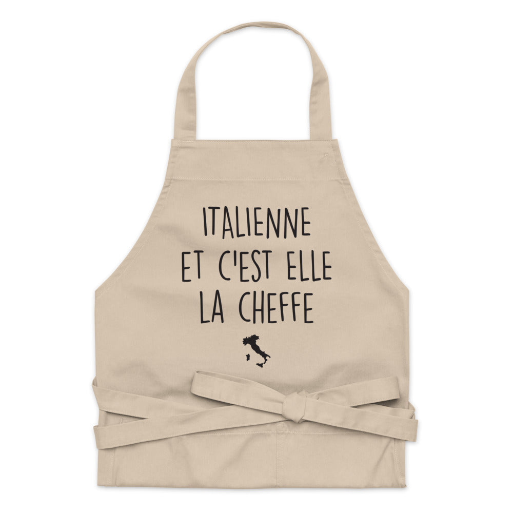 Tablier Italie - Italienne et c'est elle la cheffe