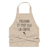 Tablier Italie - Italienne et c'est elle la cheffe