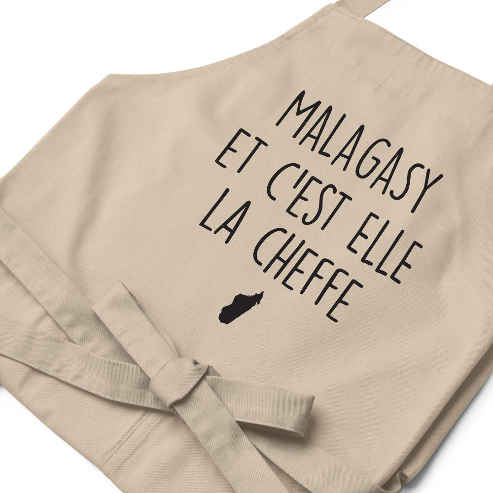 Tablier Madagascar - Cuisinez avec fierté et humour - détail