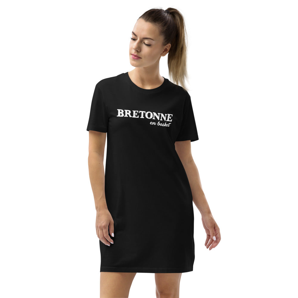 Bretonne en basket - Robe T-Shirt en coton bio.