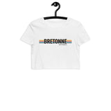 Bretonne Vintage  5 bandes - T-shirt Crop-top coton bio - Ici & Là - T-shirts & Souvenirs de chez toi