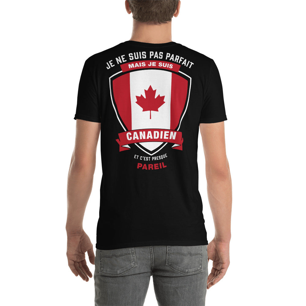 T-shirt Canadien gris sport - Je ne suis pas parfait mais Canadien