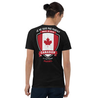 Thumbnail for T-shirt Canadien gris foncé - Je ne suis pas parfait mais Canadien