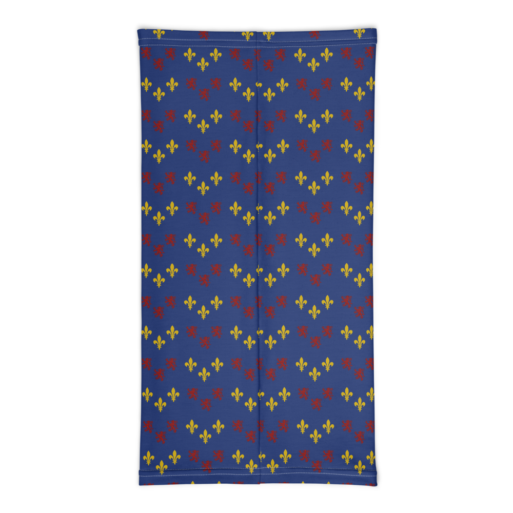 Cache-cou Picard noir - Motif drapeau picard