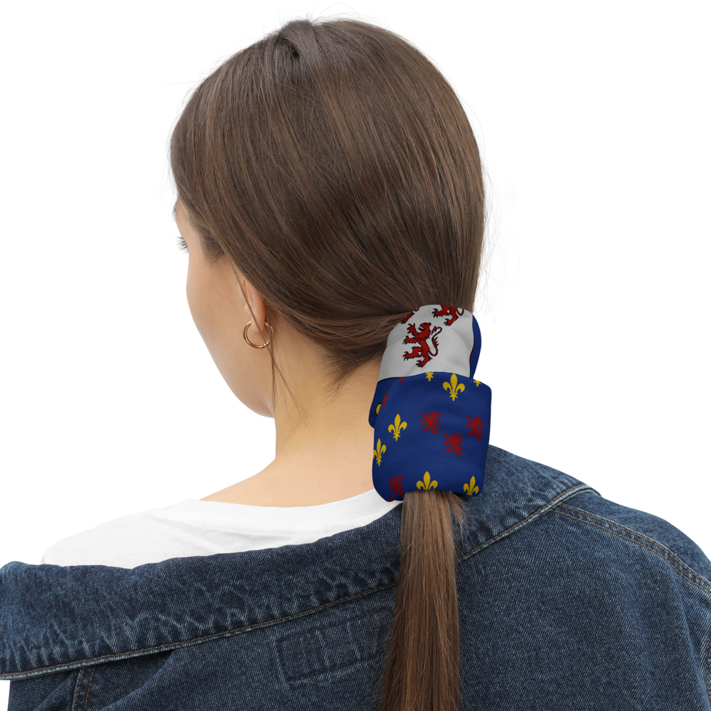 Cache-cou Picard noir - Motif drapeau picard