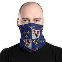 Thumbnail for Cache-cou Picard noir - Motif drapeau picard