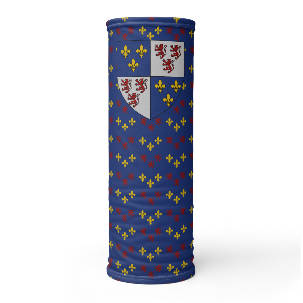 Cache-cou Picard noir - Motif drapeau picard