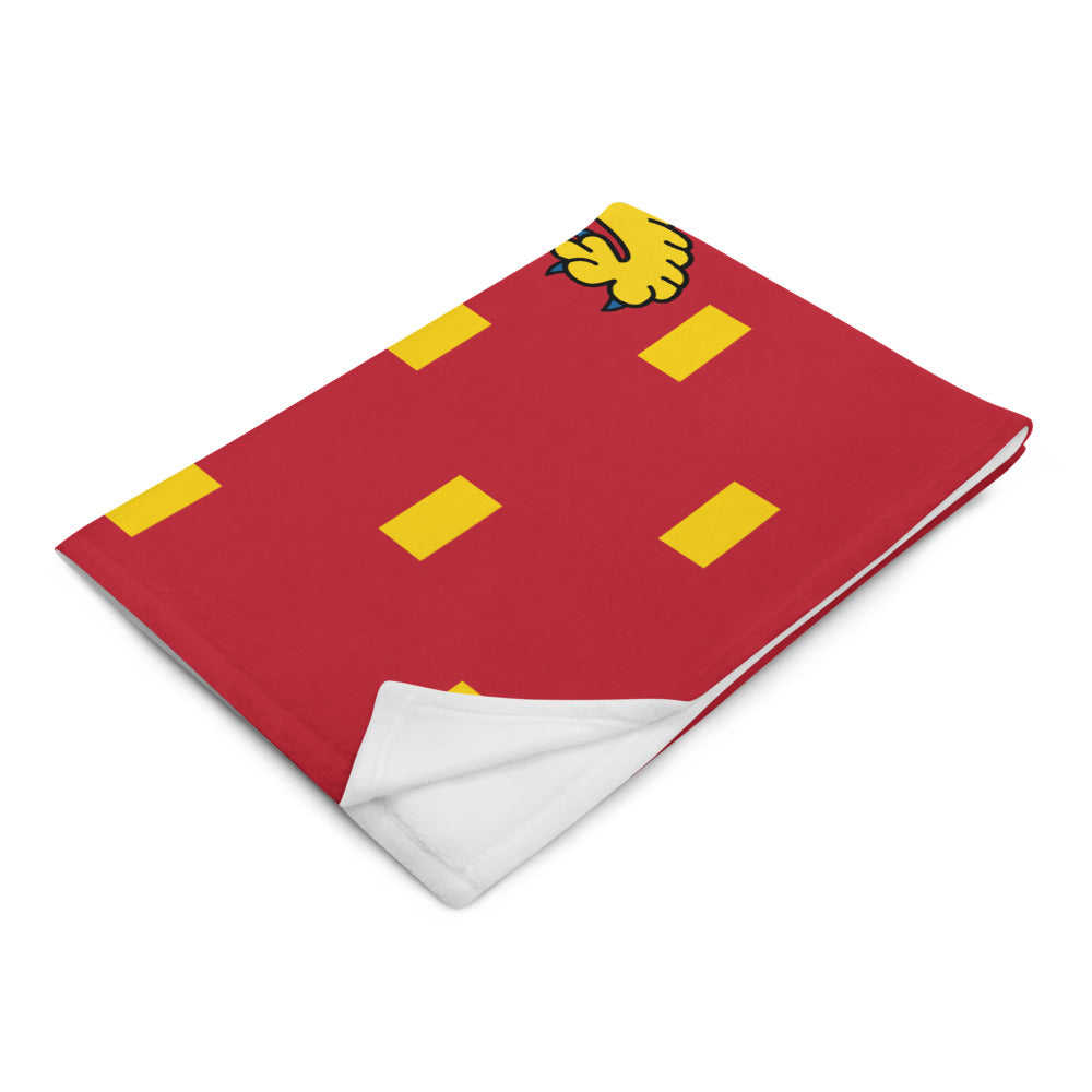 Plaid Normand blanc - Couverture douce avec drapeau normand