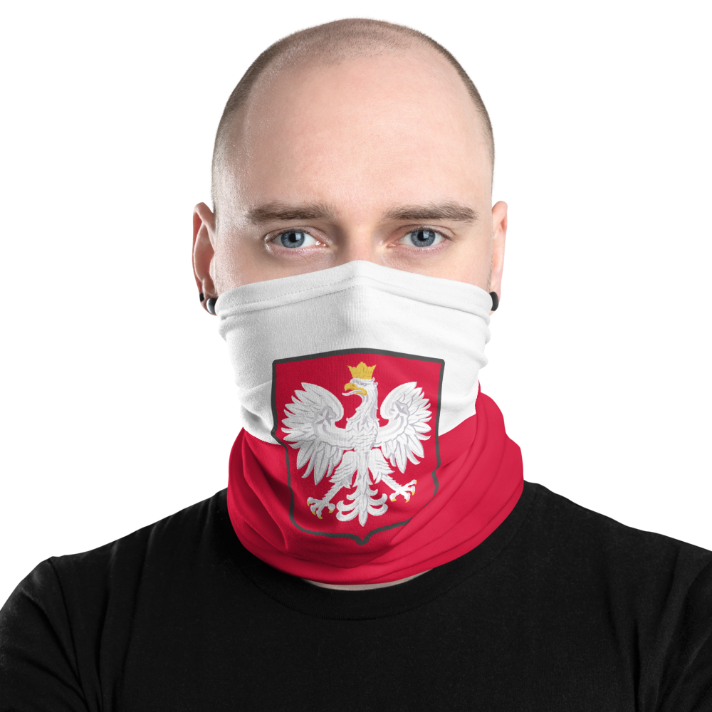 Cache-cou Pologne rouge et blanc - Drapeau moderne
