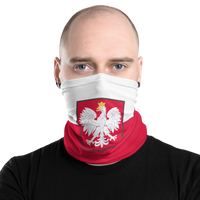 Thumbnail for Cache-cou Pologne rouge et blanc - Drapeau moderne