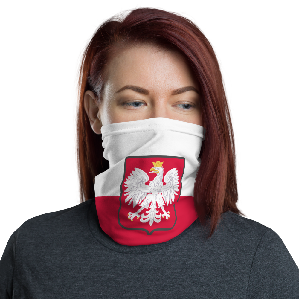 Cache-cou Pologne rouge et blanc - Drapeau moderne