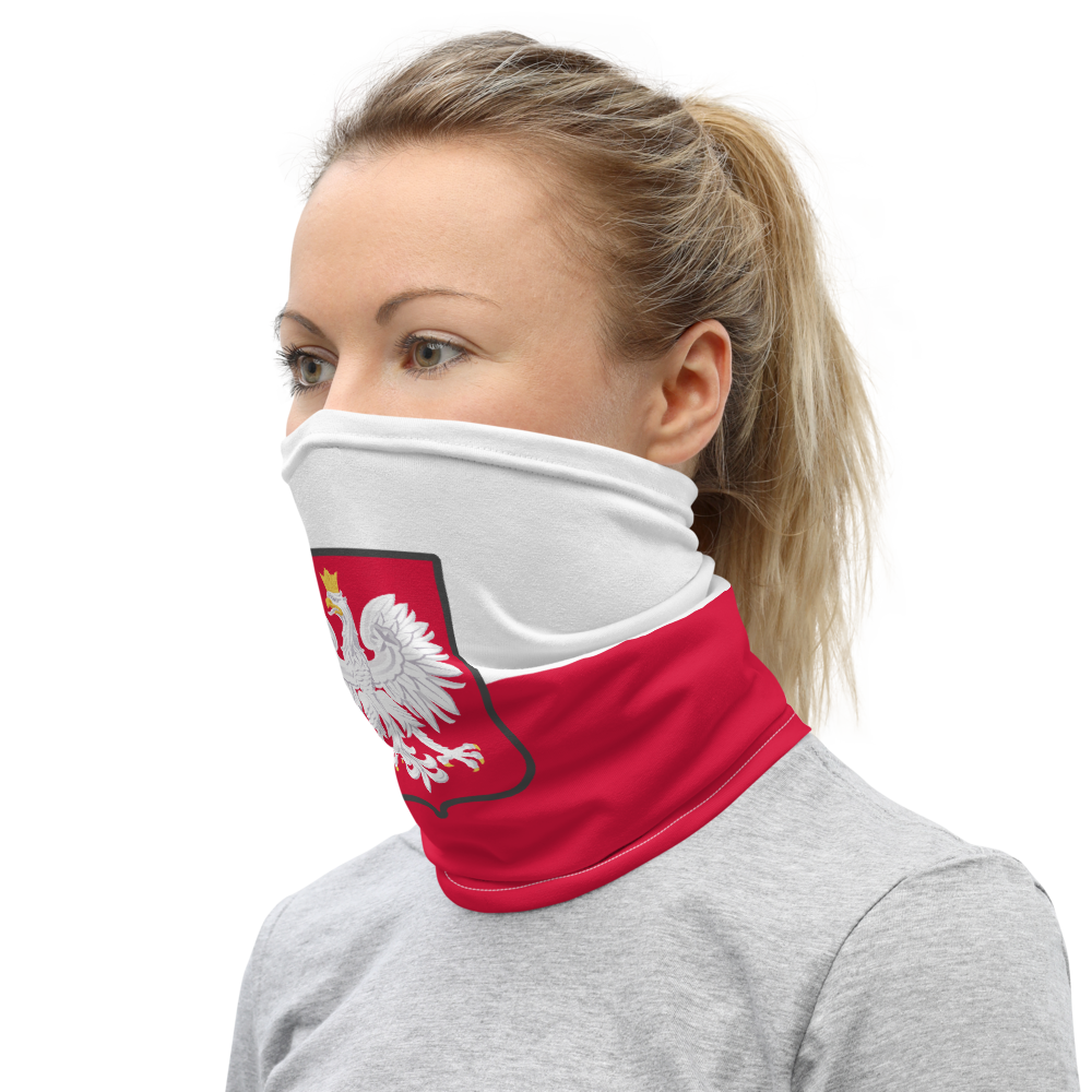 Pologne - Cache-cou - Bandeau - drapeau moderne - Ici & Là - T-shirts & Souvenirs de chez toi