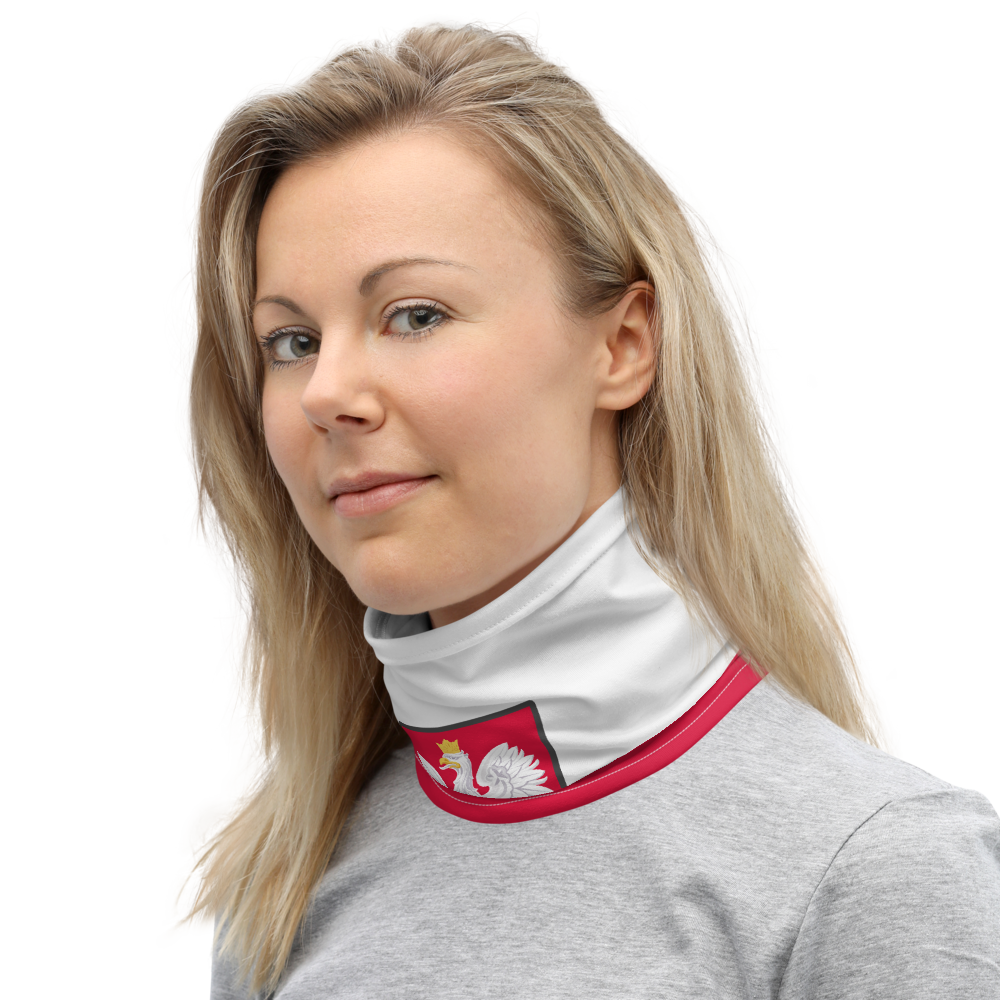 Pologne - Cache-cou - Bandeau - drapeau moderne - Ici & Là - T-shirts & Souvenirs de chez toi
