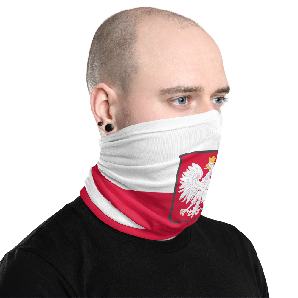 Pologne - Cache-cou - Bandeau - drapeau moderne - Ici & Là - T-shirts & Souvenirs de chez toi