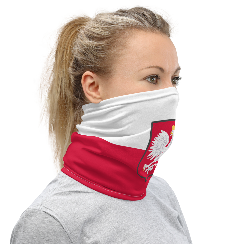 Pologne - Cache-cou - Bandeau - drapeau moderne - Ici & Là - T-shirts & Souvenirs de chez toi