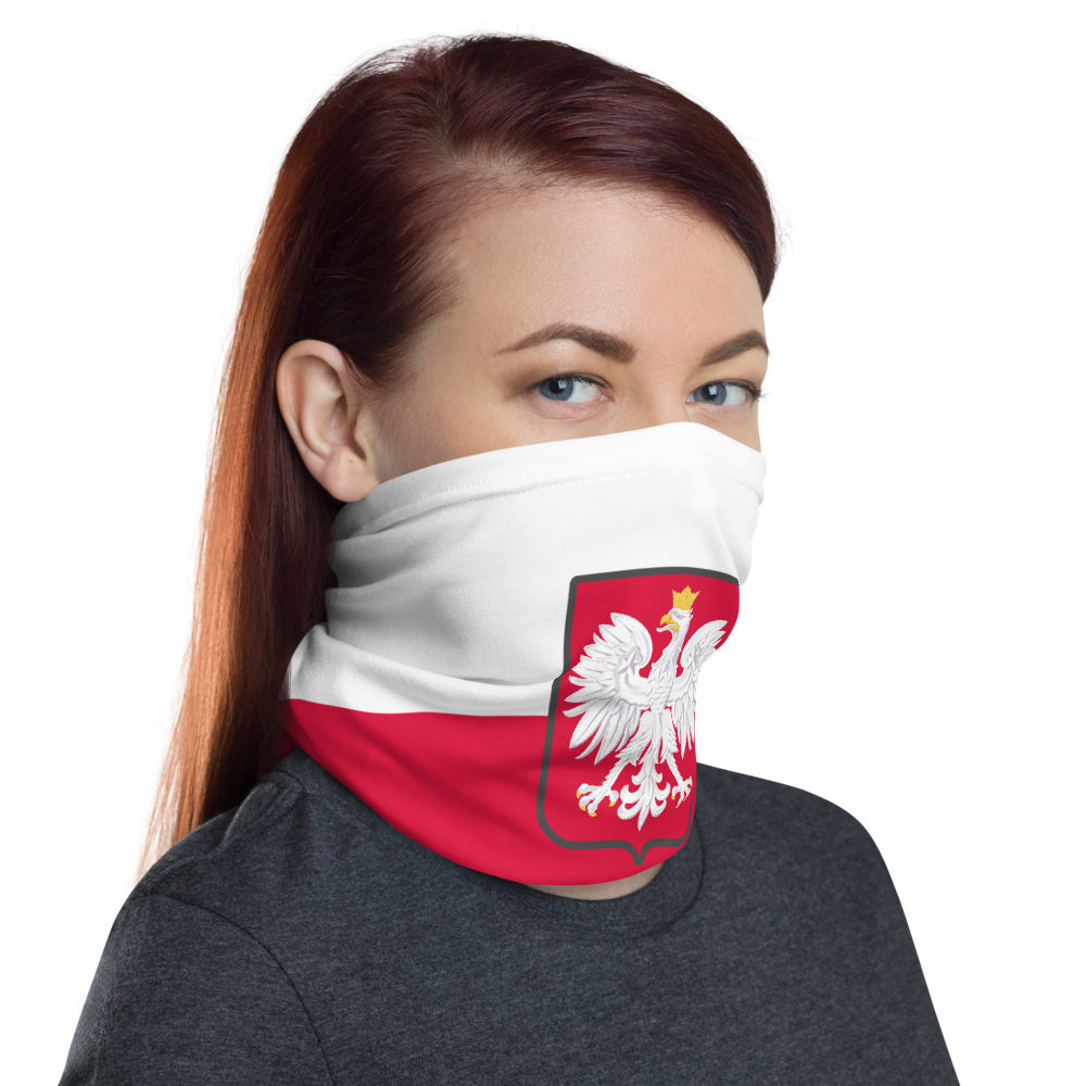Pologne - Cache-cou - Bandeau - drapeau moderne - Ici & Là - T-shirts & Souvenirs de chez toi