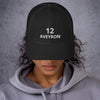 Casquette Aveyron noir - design brodé élégant