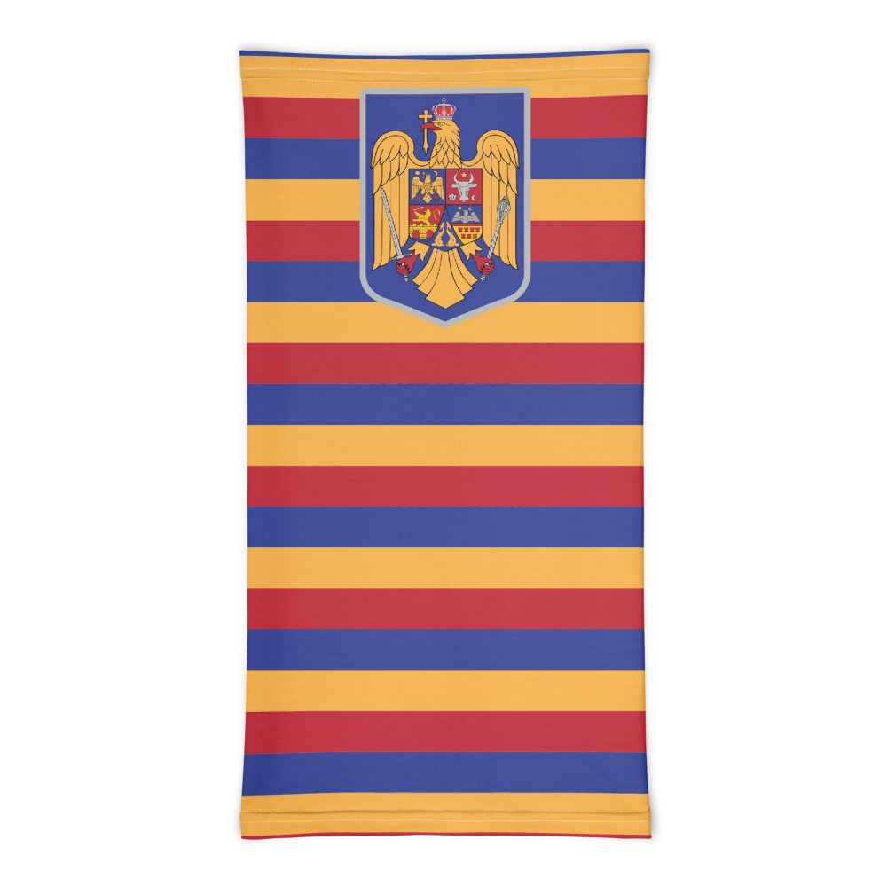 Masque Cache cou Roumanie - blason roumain dos