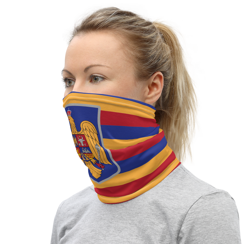 Masque Cache cou - Roumanie - blason roumain - Bandeau - Ici & Là - T-shirts & Souvenirs de chez toi