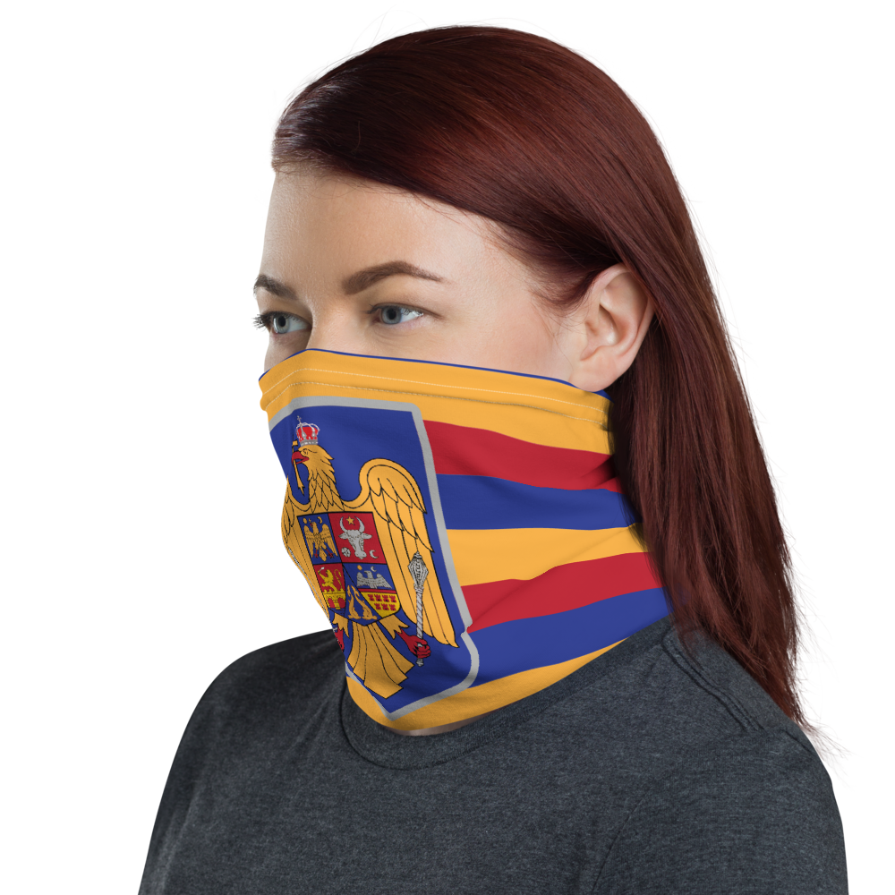 Masque Cache cou - Roumanie - blason roumain - Bandeau - Ici & Là - T-shirts & Souvenirs de chez toi