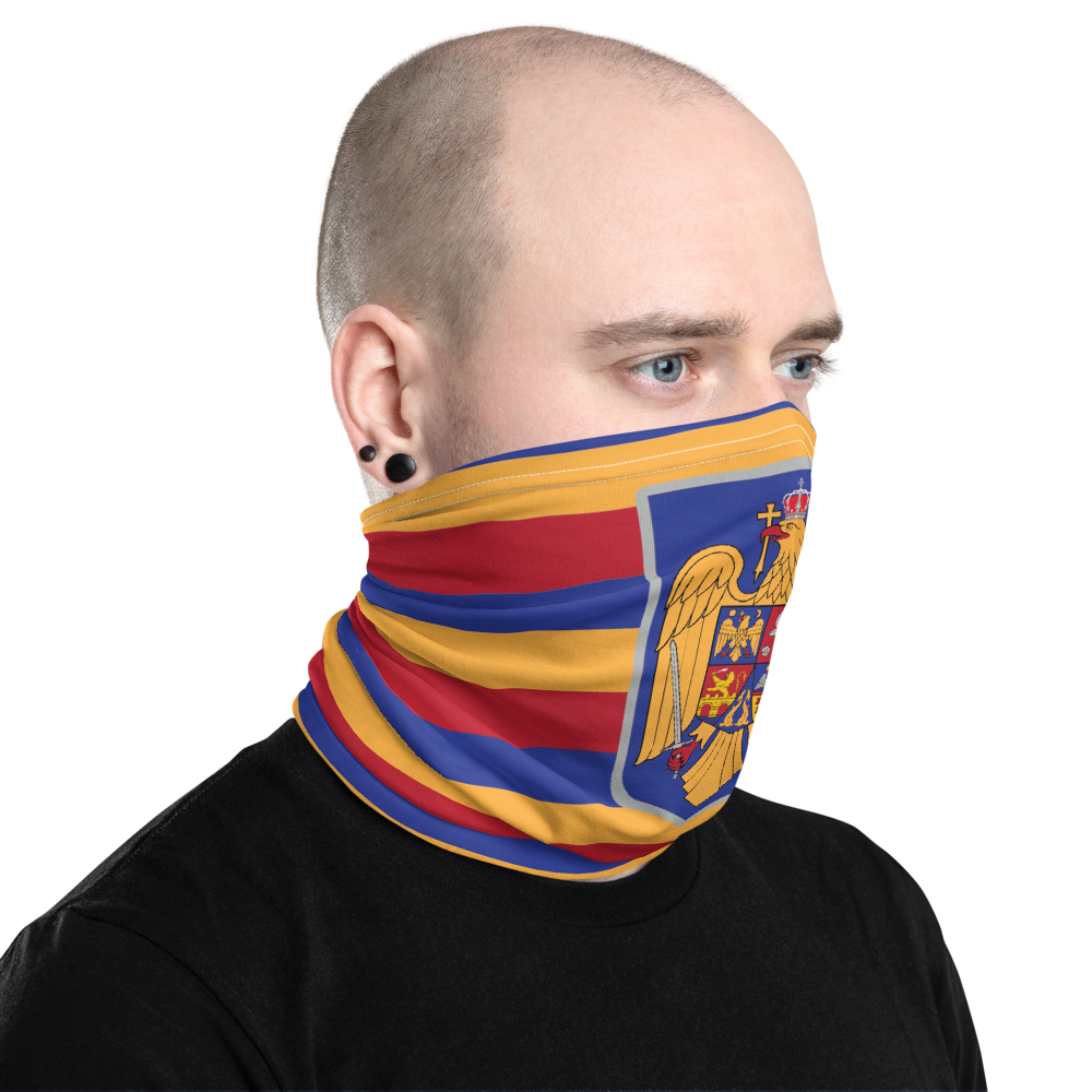 Masque Cache cou - Roumanie - blason roumain - Bandeau - Ici & Là - T-shirts & Souvenirs de chez toi
