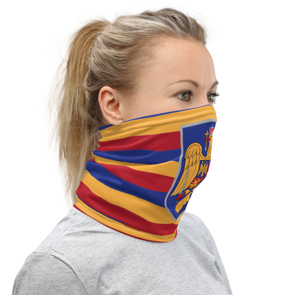 Masque Cache cou - Roumanie - blason roumain - Bandeau - Ici & Là - T-shirts & Souvenirs de chez toi