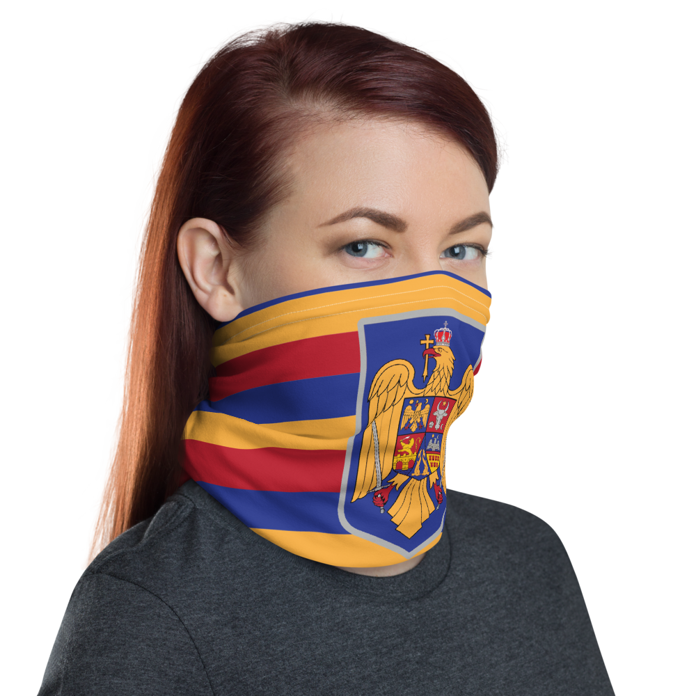 Masque Cache cou - Roumanie - blason roumain - Bandeau - Ici & Là - T-shirts & Souvenirs de chez toi