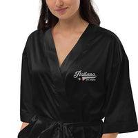 Thumbnail for Robe de chambre Italie satin - Italiana per sempre dos