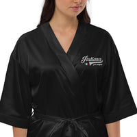 Thumbnail for Robe de chambre Italie satin - Italiana per sempre face