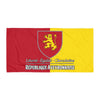 Serviette de bain Aveyron rouge et jaune - Drapeau république imaginée