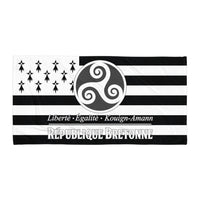 Thumbnail for Serviette de bain Bretagne - République Bretonne et triskel