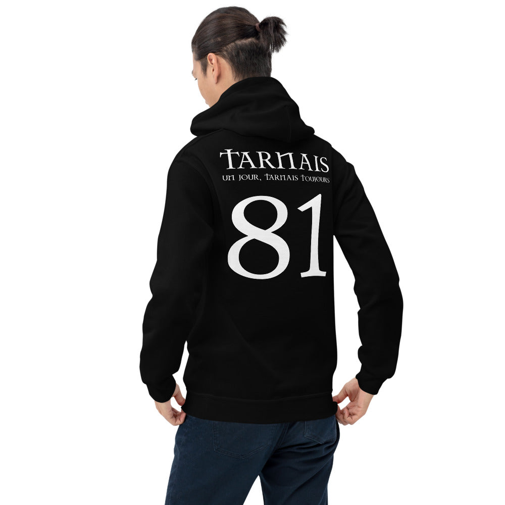 Sweatshirt Tarn 81 noir dos - Tarnais un jour, Tarnais toujours