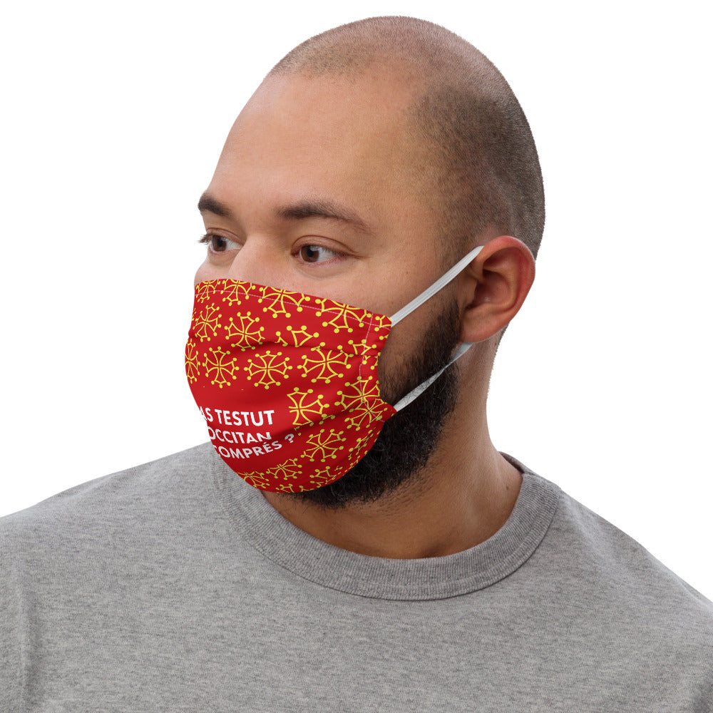 Masque occitan noir - soi pas testu soi occitan m'as comprés