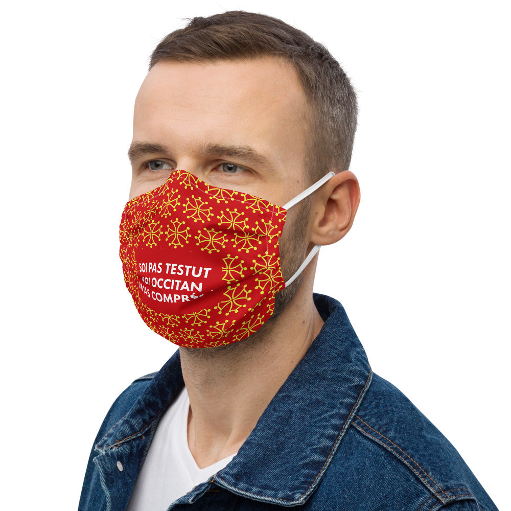 Masque occitan noir - soi pas testu soi occitan m'as comprés