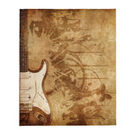 Plaid Guitare électrique Fender stratocaster like - Jetée de canapé couverture 130 x 150 cm - Ici & Là - T-shirts & Souvenirs de chez toi