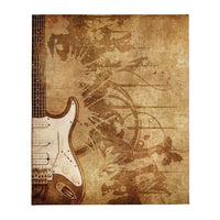 Thumbnail for Plaid guitare électrique noir - Style Fender pour canapé