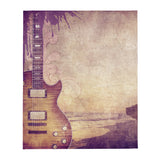 Plaid Guitare électrique Gibson les Paul like - Jetée de canapé couverture 130 x 150 cm - Ici & Là - T-shirts & Souvenirs de chez toi
