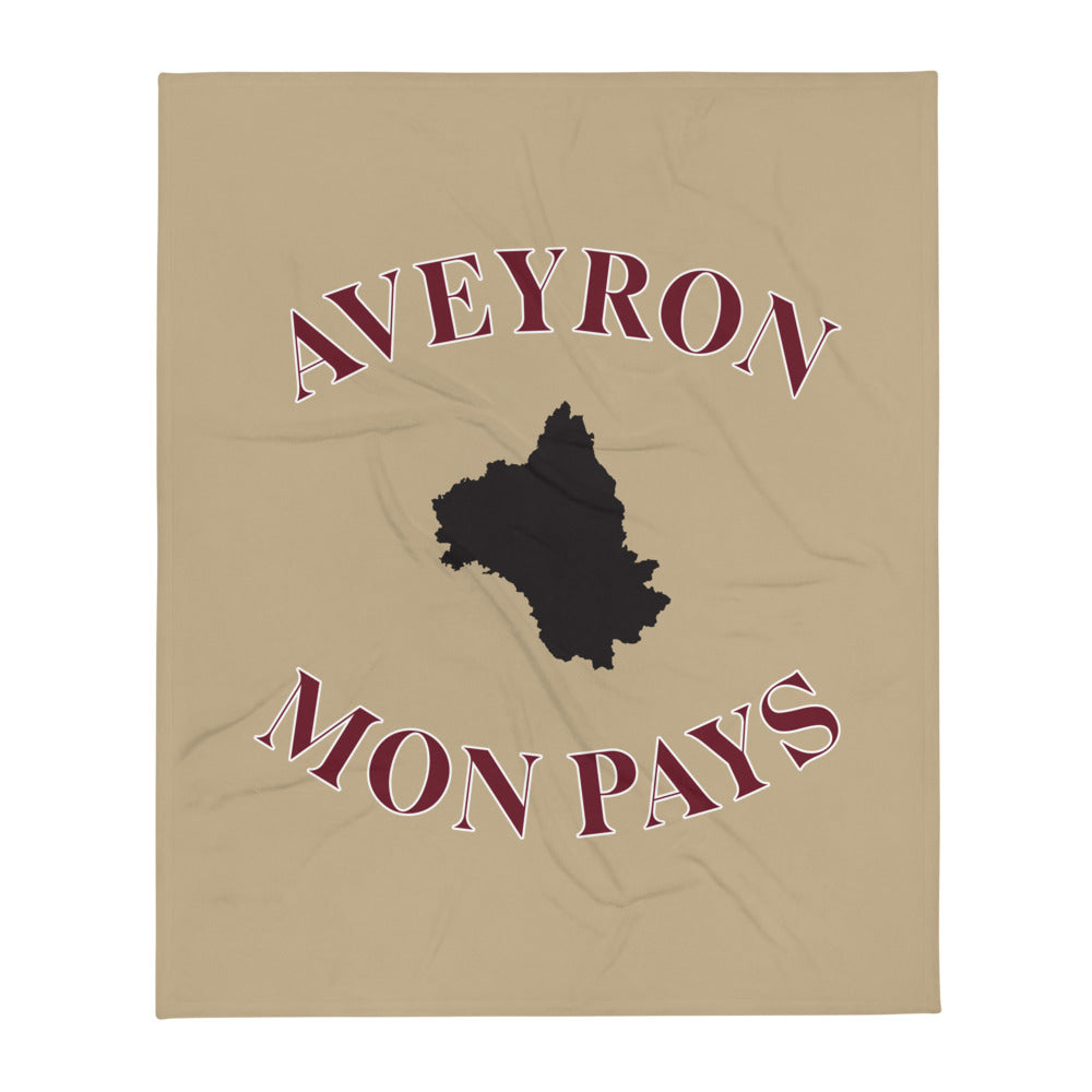 Plaid Aveyron - Mon pays - jetée de canapé douce