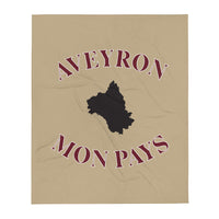 Thumbnail for Plaid Aveyron - Mon pays - jetée de canapé douce