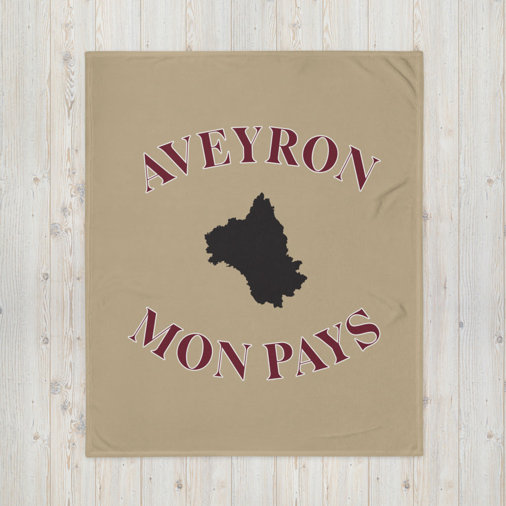 Plaid Aveyron - Mon pays - jetée de canapé douce