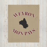 Plaid Aveyron Mon pays - Jetée de canapé couverture 130 x 150 cm