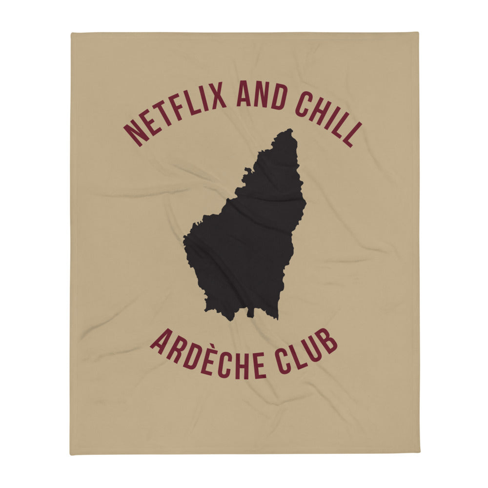 Plaid Ardèche - Netflix and chill, douceur au toucher