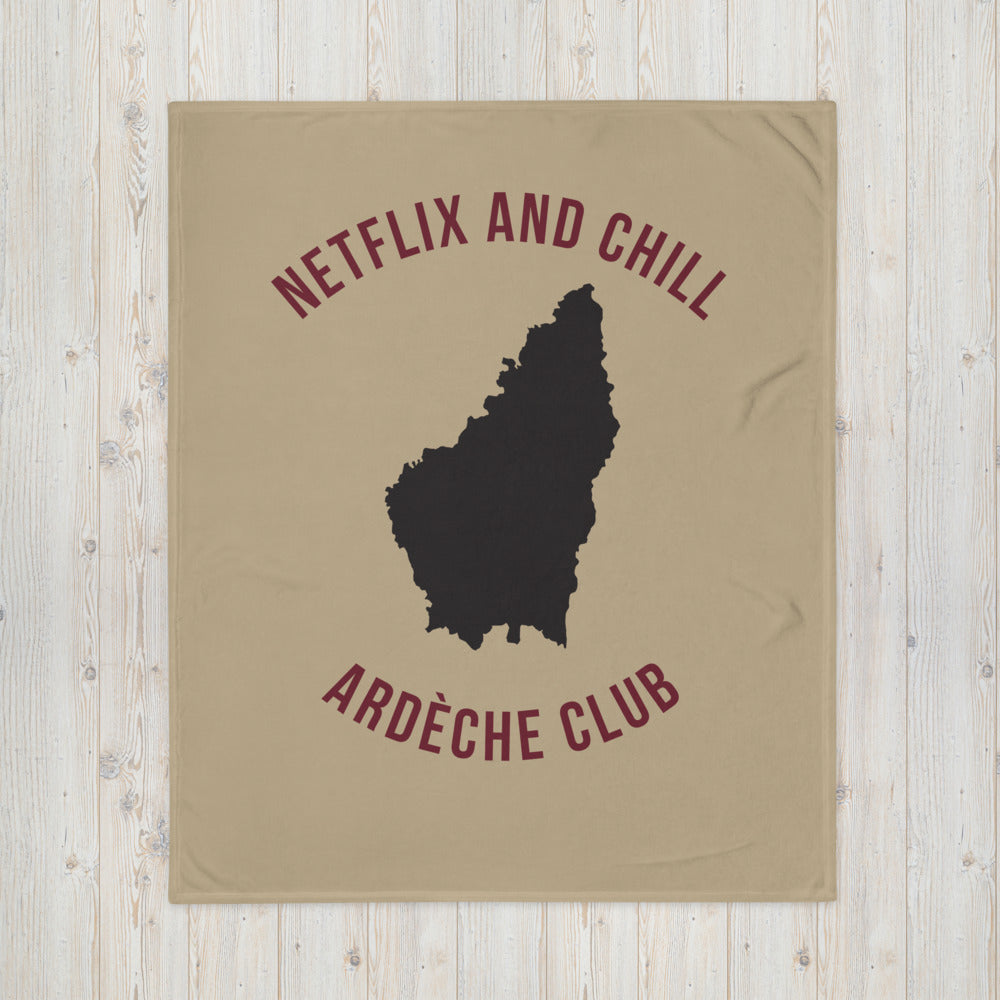 Plaid Ardèche - Netflix and chill, douceur au toucher