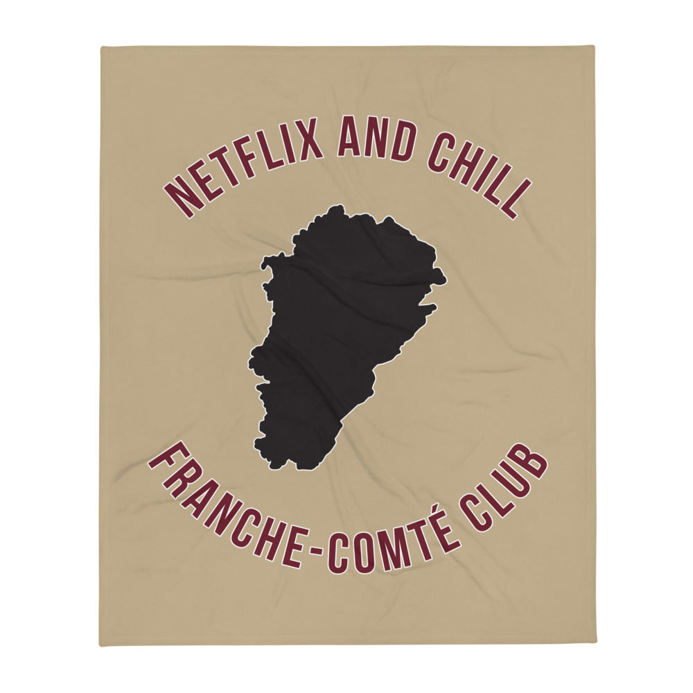 Plaid Franche-Comté - Netflix and chill design dos