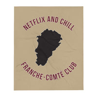 Thumbnail for Plaid Franche-Comté - Netflix and chill design dos