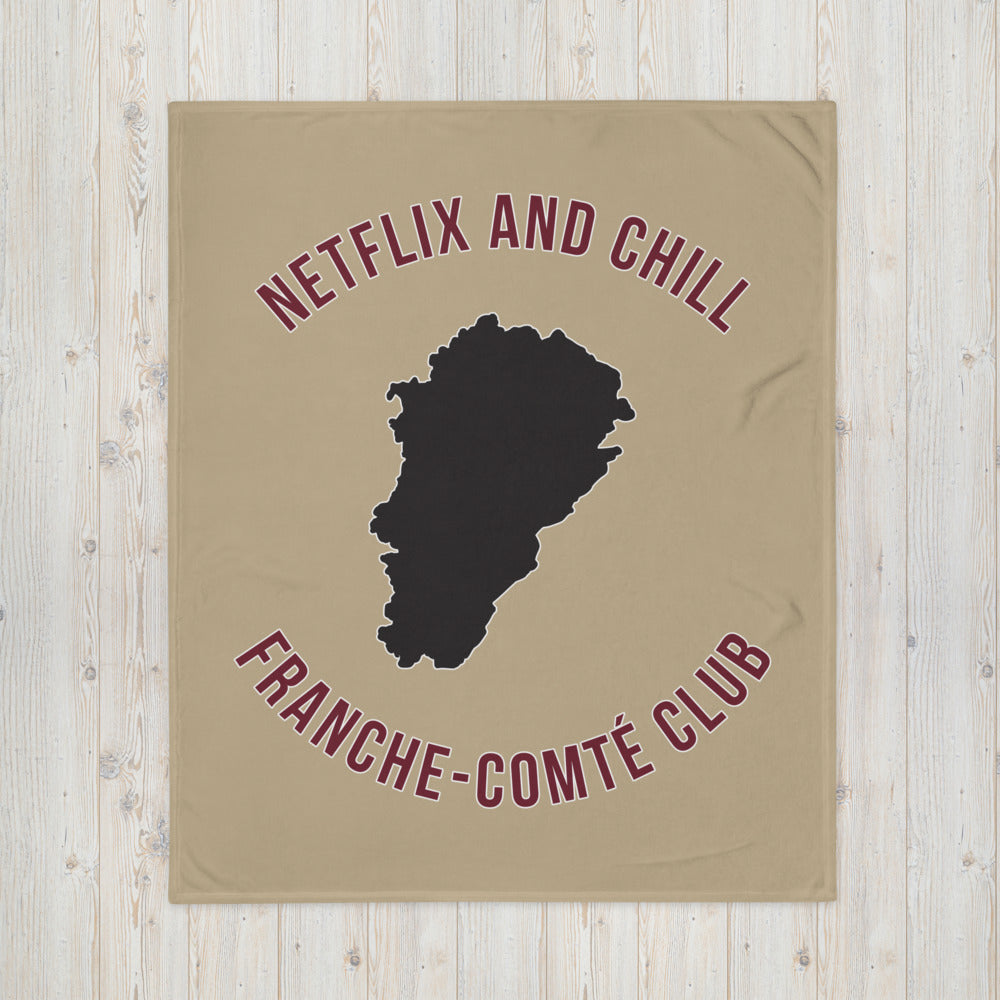 Plaid Franche-Comté - Netflix and chill design dos