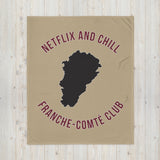 Plaid Franche-Comté netflix and chill - Jetée de canapé couverture 130 x 150 cm