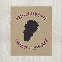 Thumbnail for Plaid Franche-Comté - Netflix and chill design dos