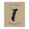 Plaid Alsace - Mon pays - design soyeux face