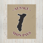 Plaid Alsace Mon pays - Jetée de canapé couverture 130 x 150 cm